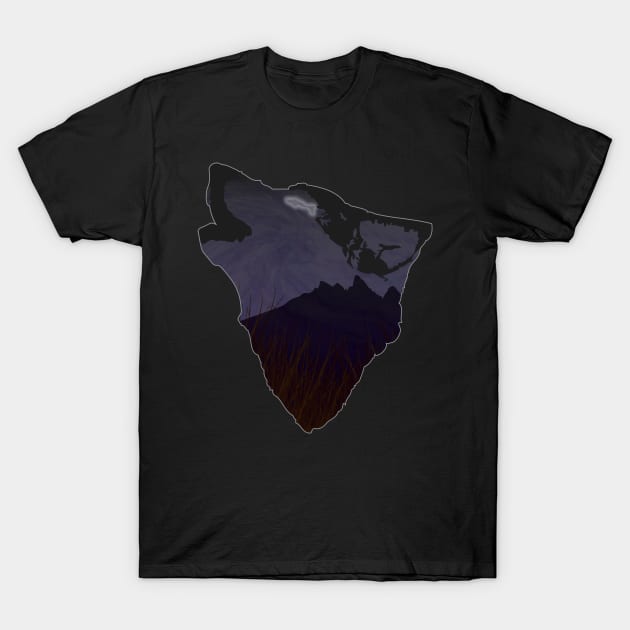 Mountain Wolf T-Shirt by ajmccorristin